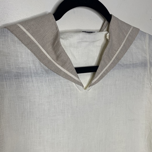 T4 Three Blind Mice boys sailor top neutral colors nautical theme Linen - Picture 2 of 11